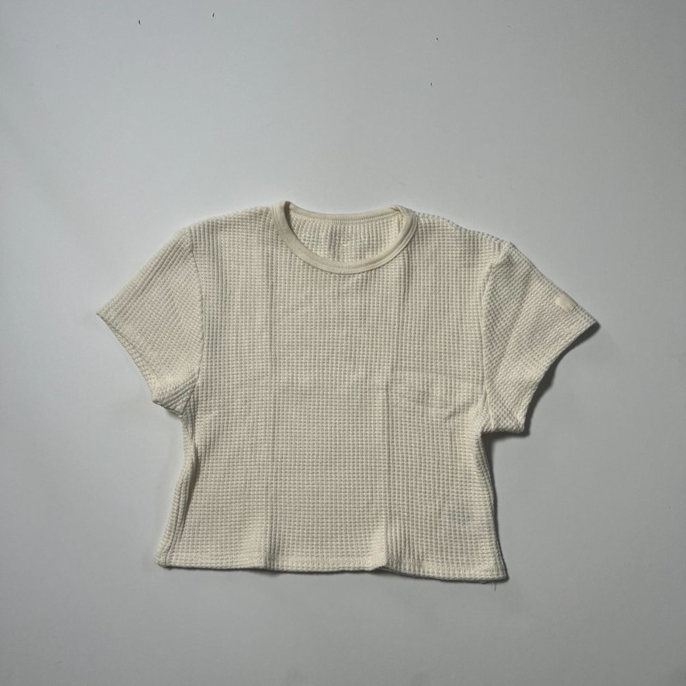 SET ACTIVE waffle knit lounge baby tee